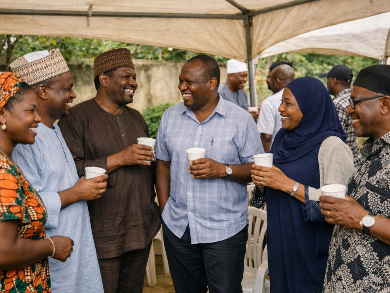 Members at a chapter event